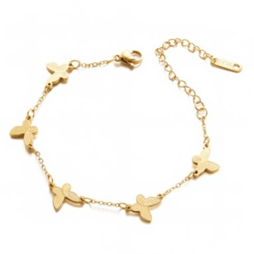 Butterfly 14K Gold Butterfly Bracelet